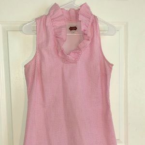 Pink and White striped dress